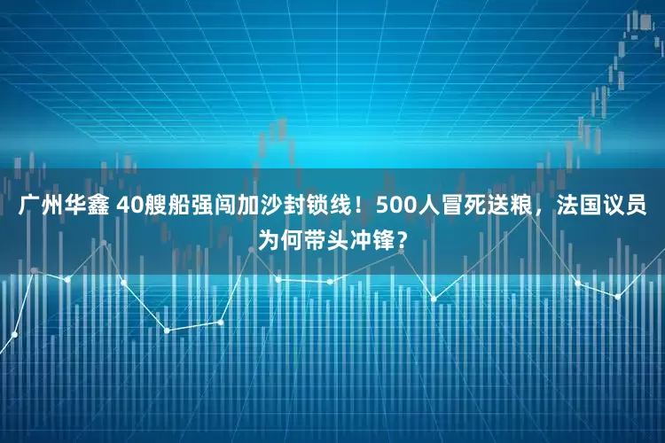 广州华鑫 40艘船强闯加沙封锁线！500人冒死送粮，法国议员为何带头冲锋？